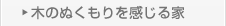 木のぬくもりを感じる家